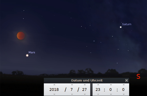 Totale Mondfinsternis am 27. Juli 2018